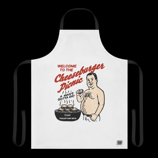 RANDY'S CB PICNIC APRON on a black background