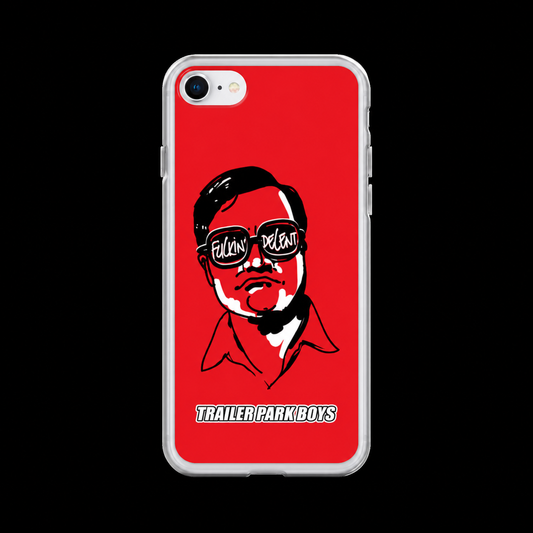 Bubbles Fuckin' Decent Phone Case for iPhone® on a black background