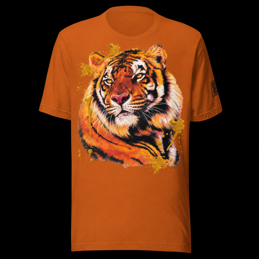 THE MUSTARD TIGER on a black background