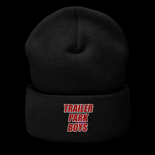 TPB BEANIE - BLACK on a black background