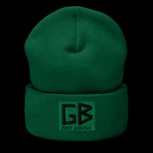 TPB BEANIE - GB! on a black background
