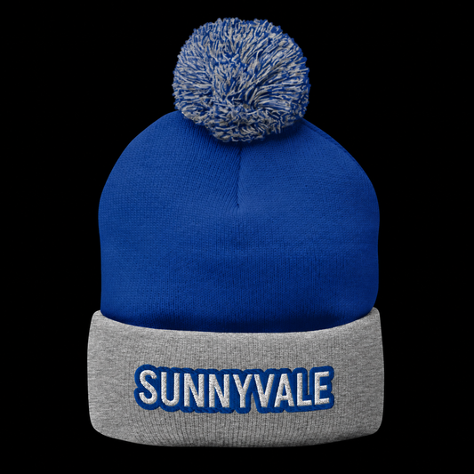 TPB POM-POM - SUNNYVALE on a black background